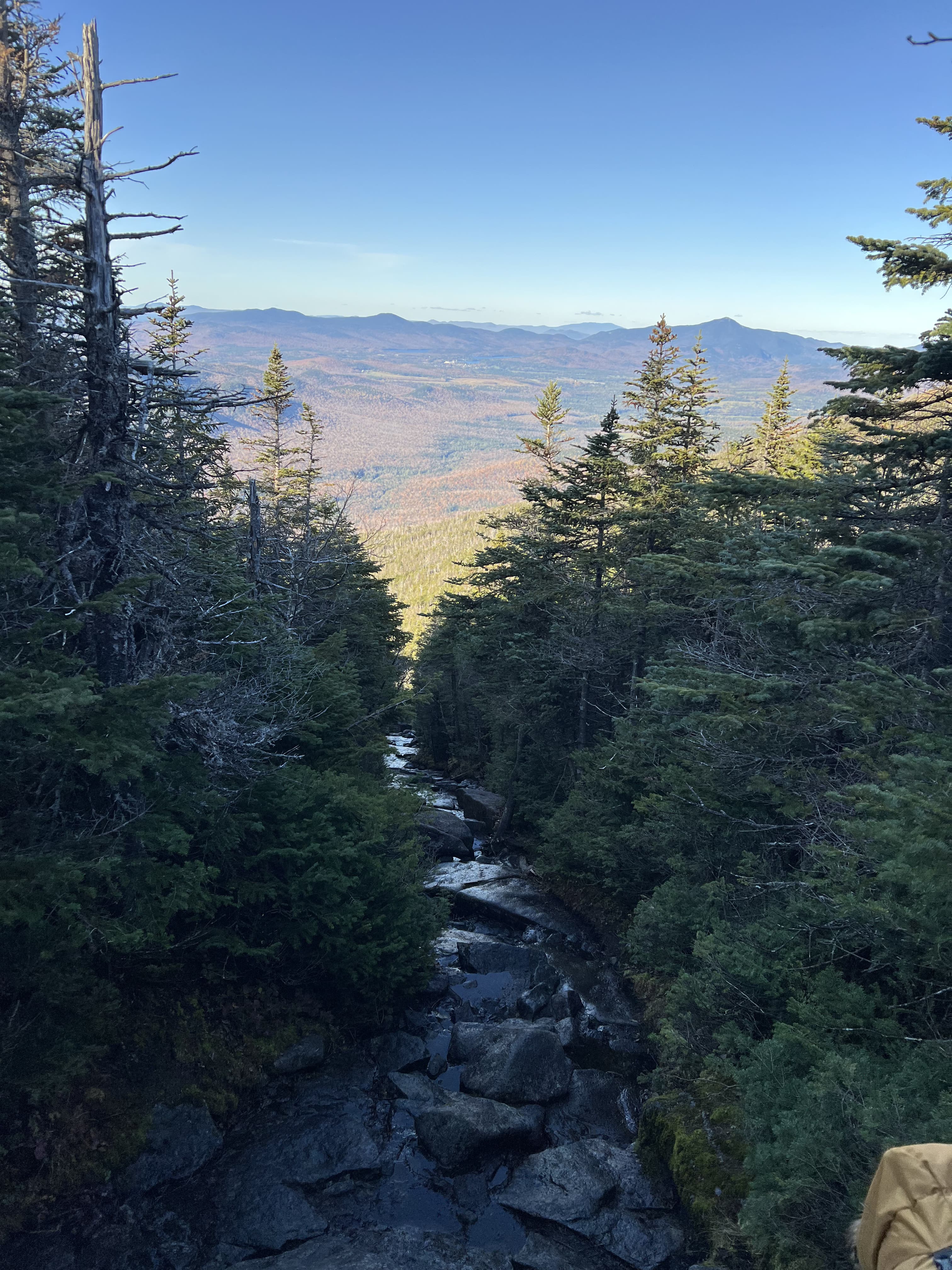 A view while ascending Algonquin Peak in the Adirondacks