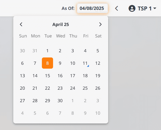 Transtar datepicker implementation